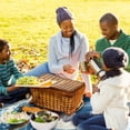 thumbnail image 6 of Seagull Canvas Beach Blanket - Portable Picnic Mat for Outdoor - Waterproof Sandproof - Extra Large Size for Camping, Travel - Lightweight and Durable Fabric Foldable Picnic Rug with Carry Bag, 6 of 6