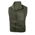 thumbnail image 7 of CharmCyan Men's Outdoor Cargo Vest Fishing Work Travel Photo Vests Zip Up Stand Collar Sleeveless Jacket With Pockets Army Green L, 7 of 7
