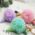 thumbnail image 4 of SPRING PARK Keychain Key Holder Pompom Heart Bell Ice Cream and bell Key Ring, 4 of 8