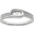 thumbnail image 5 of 14K White Gold Family Jewelry Diamond Semi-Set Ring (Size 7) Made In China xmrw39/2, 5 of 5