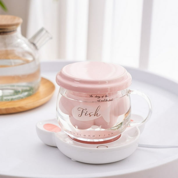 Posavasos con aislamiento térmico y base para taza de salud estilo garra de gato, posavasos de temperatura constante de 55 grados, regalo