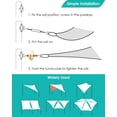 thumbnail image 4 of Adjustable Shade Sail Hardware, High Load Capacity Installation Set For Outdoor Sun Shelters, Anti-Rust Stainless Steel Fixtures For Easy And Secure Triangle, Square And Rectangle Shade Sail Mounting, 4 of 5