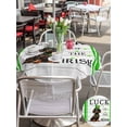 thumbnail image 4 of Outdoor Tablecloth with Umbrella Hole and Zipper, St. Patrick's Day Round Table Cloth 54 Inch Waterproof Tablecloth, Spring Lucky Hats Dogs Grass Strip Wood Picnic Table Cover for Patio Camping, 4 of 7