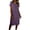 Purple-dresses for women, variant on RongHuan Linen Dress for Women Lightweight Short Sleeve Dresses Summer Loose V Neck Dress Casual Beach Sundress