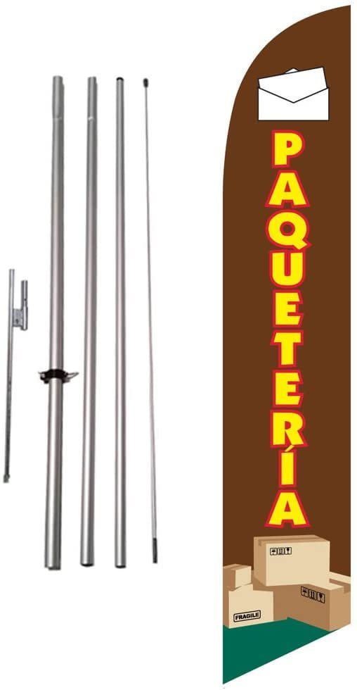 Merry Xmas Christmas 15' Feather Banner Swooper Flag Kit with pole+spike 