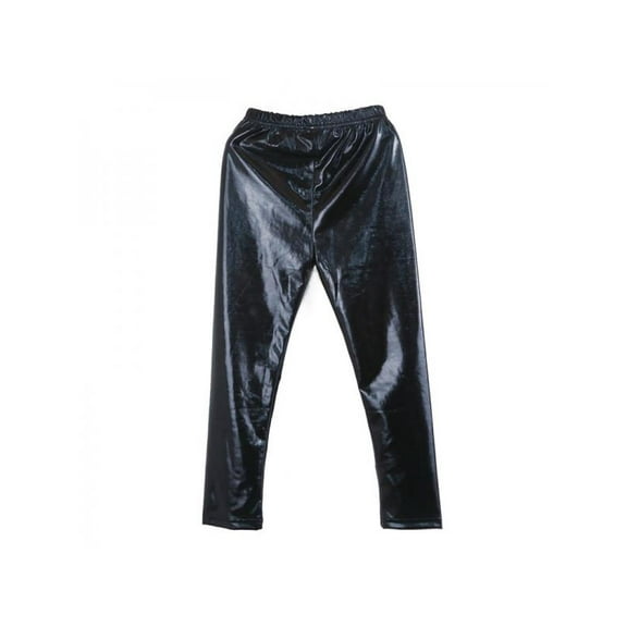 Fymall Fashion Girls Leggings Kids Shiny Dance Trouser Children Pants