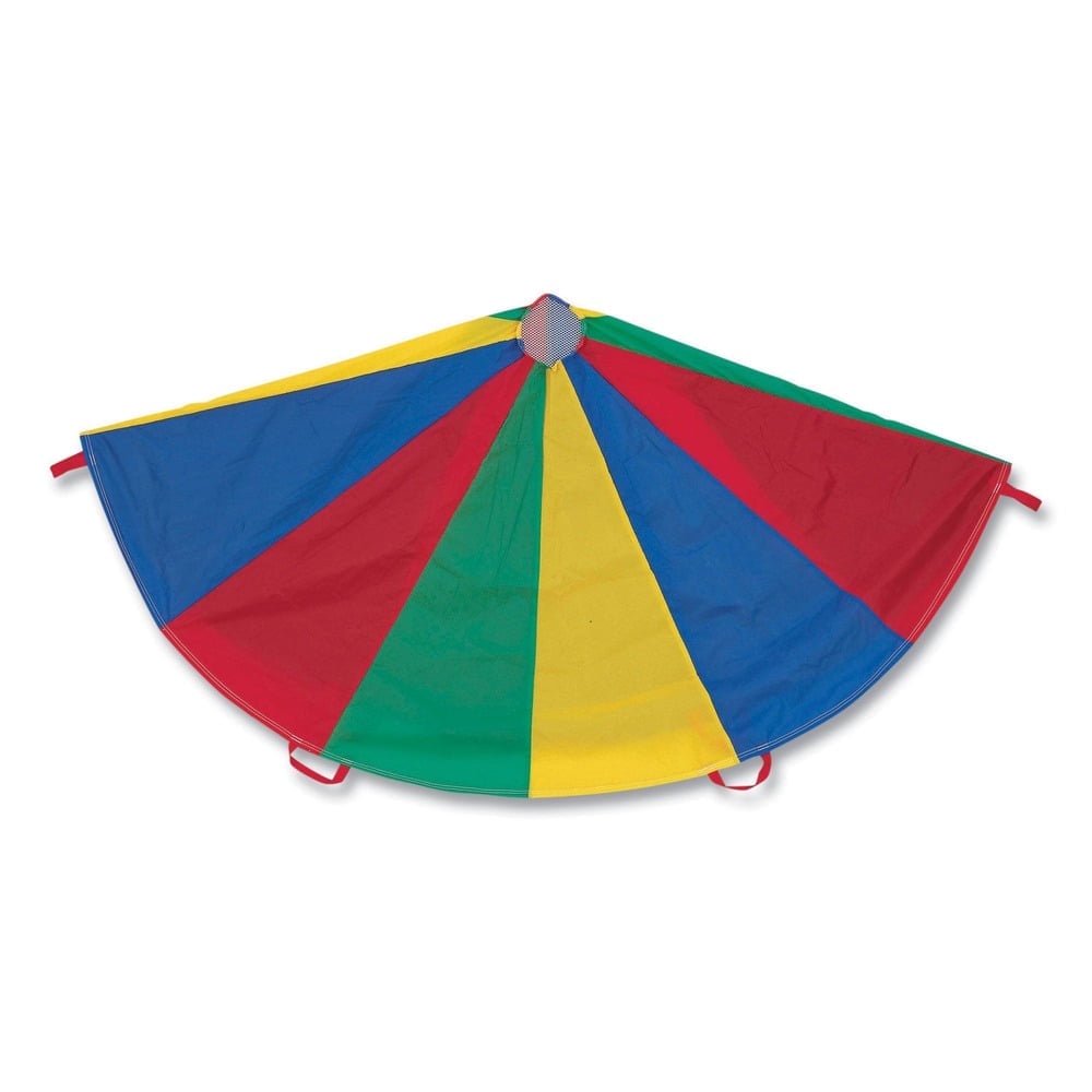 Champion Sports Multi-Colored Parachute, 24-Foot Diameter, Ripstop Nylon, Single Piece