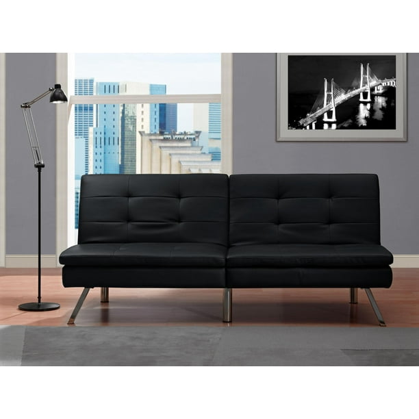 Chelsea Convertible Futon, Black