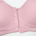 thumbnail image 3 of Audhol Bras for Women Front Closure! Women Lace Front Button Shaping Cup Adjustable Shoulder Strap Large Size Bra Front Clasp Bras for Women Pink L, 3 of 4