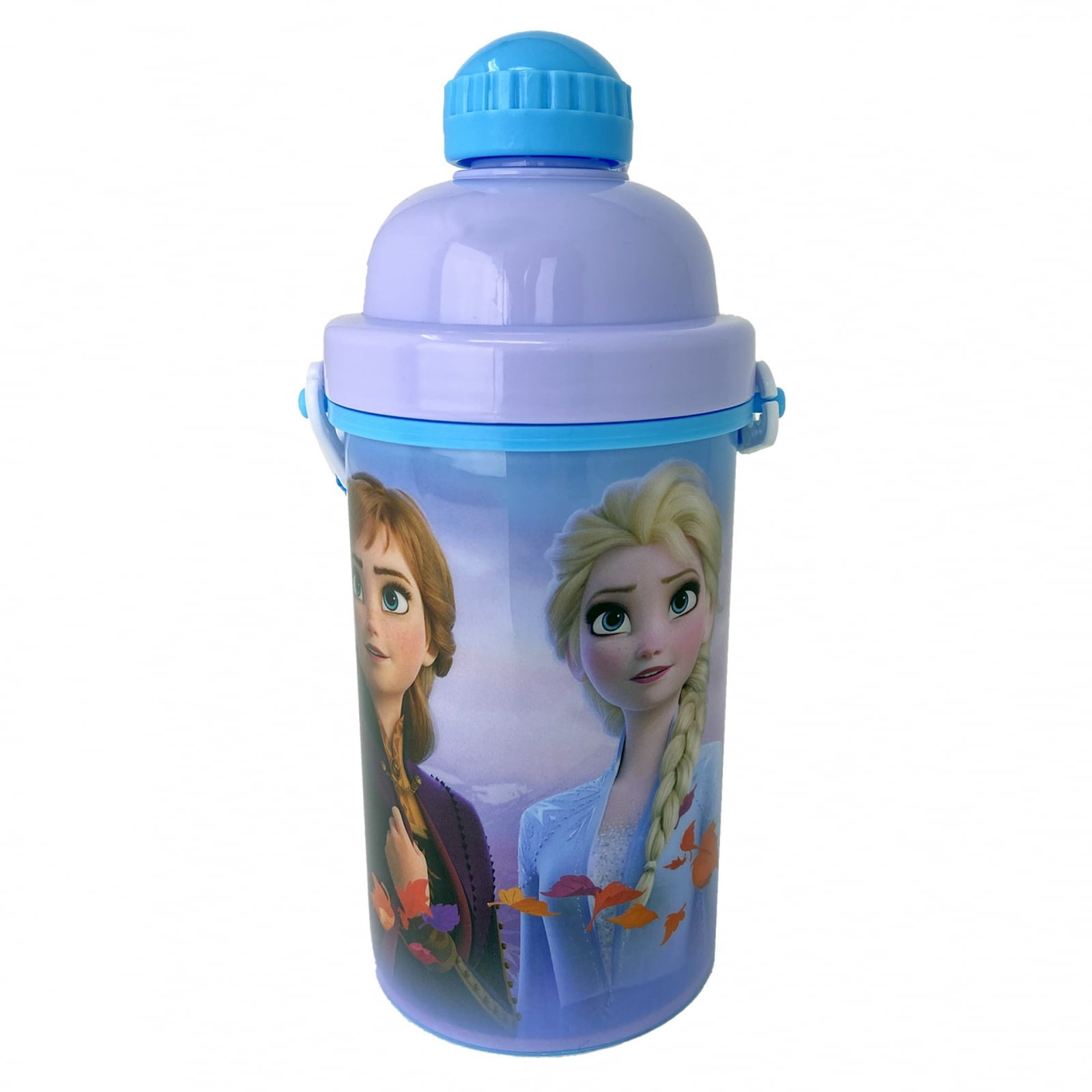 Frozen II Girls Canteen Water Bottle Anna Elsa Pop Up Lid Shoulder