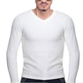 thumbnail image 3 of Blekii Men's Winter Plus Fleece Warm V-Neck Long Sleeve Base Layer - Thermal Insulation, Soft Brushed Interior - Perfect for Cold Weather, Winter Sports, Ski Trip, Outdoor Work -, 3 of 10