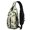 Border Collie and Samoyed, variant on Irish Setter and Floral Beige Pattern Sling Backpack, Cycling Sling Bag with Earphone Port, Multi Pocket Design Gift Ideas for Hiking Cycling Walking
