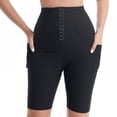 thumbnail image 3 of Compression Leggings for Women, High Waist Weight Loss Sauna Pants Workout Body Shaper for Women Tummy Control Sauna Hot Pants, Black, 3 of 6