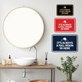 thumbnail image 3 of Signs ByLITA Classic Framed It's Always A Full Moon In Here Sign (Navy Blue/Gold) - Large, 3 of 6