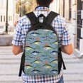 thumbnail image 2 of Ratiio Various Wild Sea Fish Print Backpack with Padded 15-inch Laptop Sleeve- Spacious and Durable Daypack for Work and Travel, 2 of 6