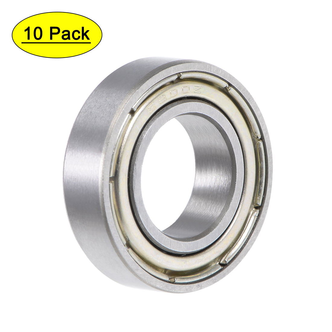 uxcell 35mmx15mmx11mm Double Shielded Deep Groove Ball Bearing Silver Tone 6202Z 2pcs 