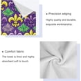thumbnail image 4 of Coolnut Mardi Gras Bathroom Towel Set of 3 with Hand Towel, Wash Cloths & Bath Towel, Extra Aborbent Soft Towels Set Decor for Bathing Home Shower Wash cloth, 4 of 7
