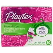 Playtex Personal Cleansing Cloths Singles, Light Fresh Scent 20 Count Boxes - 2 Packs