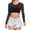 Black, variant on Women Blouses Women Elbow Sleeve Shirt Womens Sleeves Tops Leopard Sleeve Top 6 Foam Womens round Neck T Shirts Plaid Boyfriend Shirts Dress Tee Long Cropped T for Layering Black M