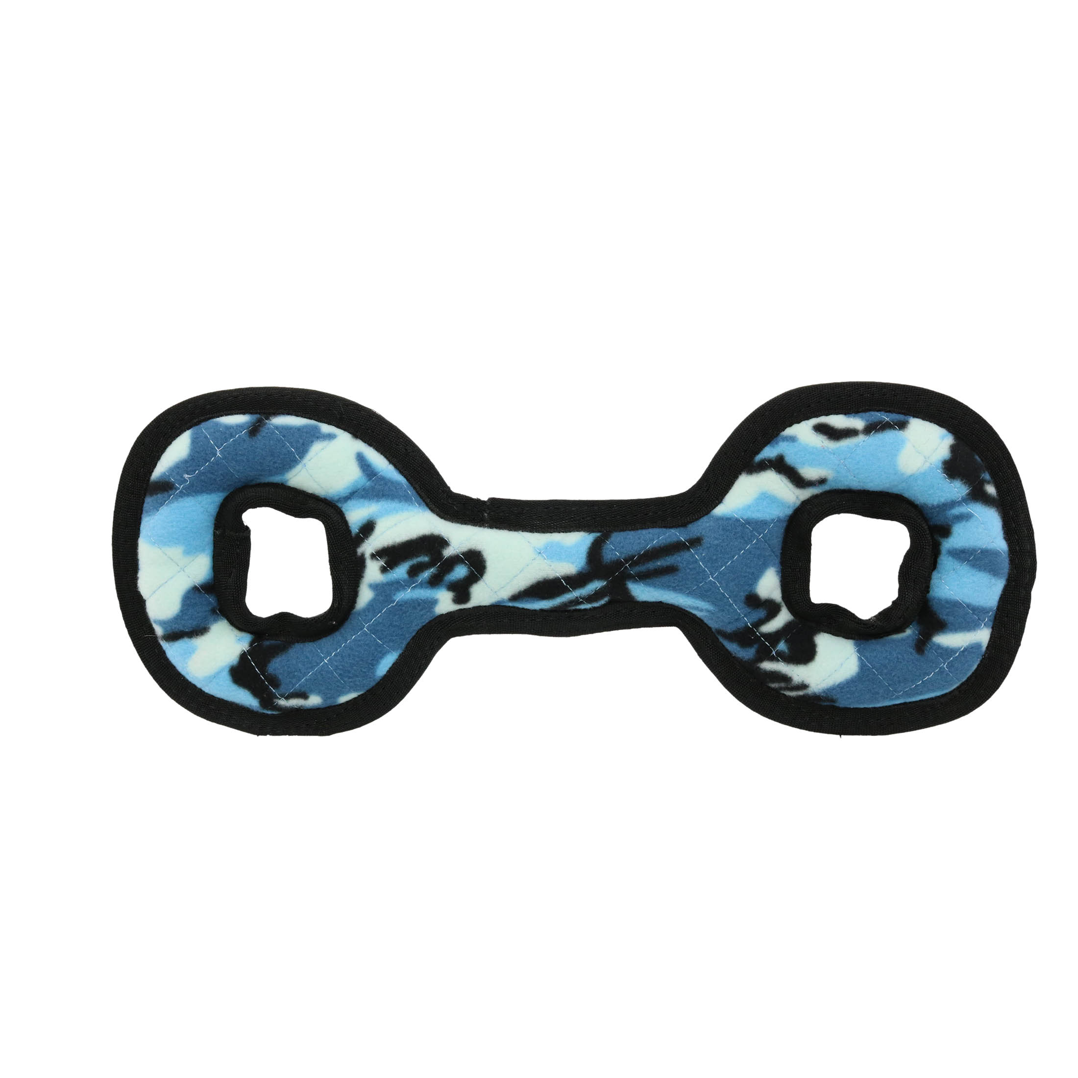 Tuffy Medium Tug-O-War Blue Camo Durable Plush Squeaky Dog Toy