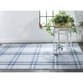 thumbnail image 2 of Jens Eco-Friendly PET Dhurrie, Navy/Sky Blue/White, 2ft x 3ft Accent Rug, 2 of 7
