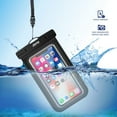 thumbnail image 2 of JOTO Universal Waterproof Pouch, IPX8 Waterproof Cellphone Dry Bag Underwater Case for iPhone 12 Pro Max 11 Pro Max Xs Max XR X 8 7 6S, Galaxy S20 Ultra S10 Note10 9 up to 7" -2 Pack, 2 of 10