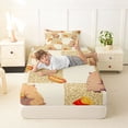 thumbnail image 4 of Erosebridal Kid Cute Capybara Twin Sheet Sets, Leopard Print Buffalo Bedding, 3pcs, 4 of 5
