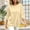 Beige, variant on Women's 3/4 Sleeve Tops Plus Size Solid Color Loose Round Neck Blouse Comfortable Top