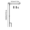 thumbnail image 4 of Metal Garden Flagpole for Outdoor Courtyard Display with Durable Linen Design, 4 of 8