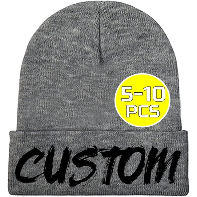 Custom Hat for Men Add Your Photo Text Name Unisex Custom Beanie Hat Winter Warm Hat Cool Hat Funny Hat