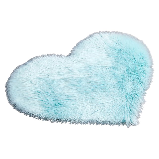 LCXmlly Pencil Bag Strong Water Absorption Rug Mat Love Heart Shape NonSlip Acrylic Fluffy Carpet