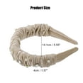 thumbnail image 2 of Unique Bargains 1 Pcs Rhinestone Headband Faux Crystal Headbands Hair Accessories for Women Beige 1.57 Inch Wide, 2 of 7