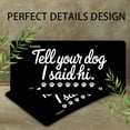 thumbnail image 4 of License Plate, Dog Greeting with Paw Prints Decorative Front,Personalized Stainless Steel License Plate Cover For Men Women,12.2" X 6.2", 4 of 7