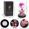 thumbnail image 3 of Glass Rose Forever Eternal Crystal Flower Light Up Rose, 3 of 9