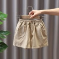 thumbnail image 2 of YunPes Middle Children's Straight Tube Fashionable Loose Casual Jeans Girls Size 16 Shorts, 2 of 6