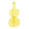 thumbnail image 2 of Guitar Silicone Pencil Case Silicone Cosmetic Bag Pencil Bag Multifunctional Pencil Case Aesthetic Zipper Storage Bag Yellow Violin Pencil Case Guitar Creative Pen Box, 2 of 5