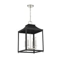 thumbnail image 2 of Trade Winds Gianna 4-Light Pendant in Matte Black with Polished Nickel, 2 of 6