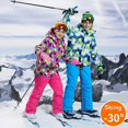 thumbnail image 2 of -30 grados invierno Niños chaqueta de esquí niño niña niños esquí traje de nieve Chaqueta deportiva impermeable al aire libre ropa adolescente 12 14 parka, 2 of 5