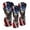 Eagle American Flag, variant on Uorisanigo Golf Club Head Covers 3 Pieces Bald Eagle American Flag Driver Fairway Wood Hybrid Cover Wood Head Cover Waterproof PU Leather Golf Accessories for Men