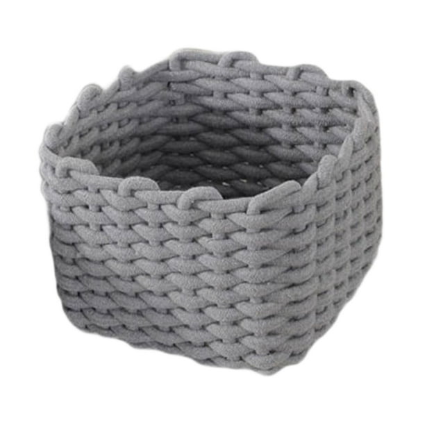 Cesta para toallas, organizador multiusos, elegante y minimalista, contenedor de almacenamiento Gris