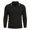 Black, variant on TOUMENY Men Sweater Zip Collared Long Sleeve Basic Slim Tops Fall Winter Solid Casual Knit Pullover Black XXXL