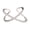 Starfish silver, variant on Adjustable Index Finger Ring Fashion Multi Layer Winding Design with Diamond Processing and Inlaid Artificial Gems Geometric Knuckle Ring Jewelry