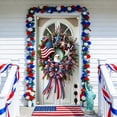 thumbnail image 6 of TanSiDing Independence Day Patriotic Door Decoration, American Flag Door Hanging Banner for 4th of July, Easy to Install Festive Background Fabric for Front Door Indoor Wall Party Decor 90*180cm, 6 of 6