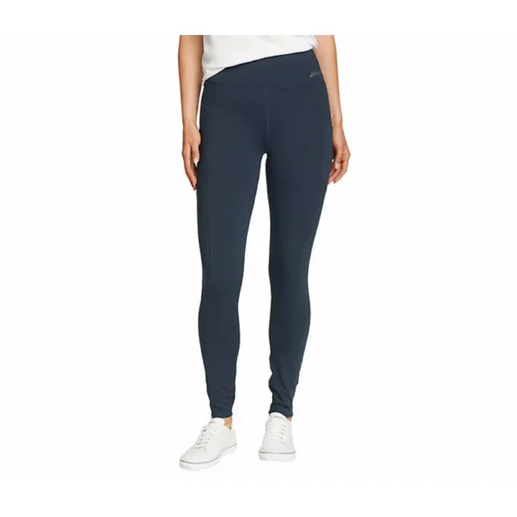 Eddie Bauer Ladies' Trail Tight Legging Pant (Blue, Small)