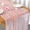 Pink Pink, variant on Pearl Table Runner Pink Tulle Fabric Boho Rustic Lace Tablecloth Table Runners for Bridal Shower Wedding Birthday Arch Veil Dessert