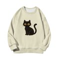 thumbnail image 4 of XXWXYD Crewneck Sweatshirt Kids Halloween Graphic Print Long Sleeve Pullover Hooded Cute Casual Fall Fleece Striped Autumn Fashion for Toddler Boys Girls Oversized, 4 of 4