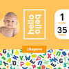 Hello Bello Diapers - Alphabet Soup - Size 1 (35ct)
