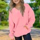 thumbnail image 1 of Blusas y camisas de manga larga con cuello redondo para niños y niñas, sudaderas casuales de manga larga, lindas sudaderas de gran tamaño con bolsillo de polar, chaquetas para niñas, 1 of 8