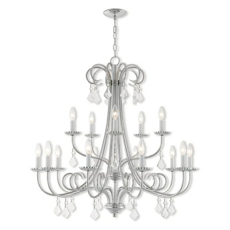 High Country Foyer Chandelier - Livex Lighting Daphne 15 Light Foyer Chandelier