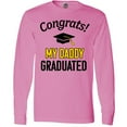 thumbnail image 3 of Inktastic Congrats My Daddy Graduated with cap Long Sleeve T-Shirt, 3 of 5